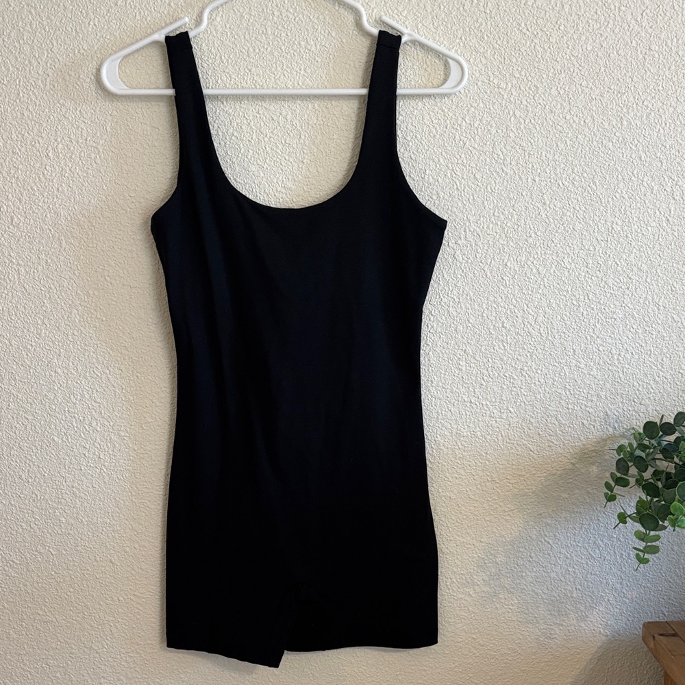 Black Athleisure Romper